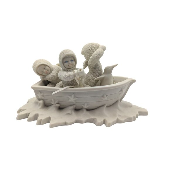 Snowbabies Winken, Blinken, Nod in Fishing Boat, Retired Collectible Dept 56 - Picture 9 of 16